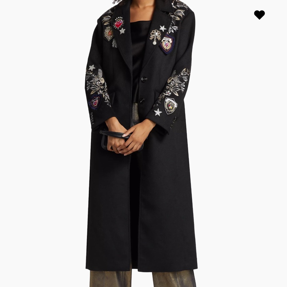 Sale. New cinq a sept embellished coat - Picture 2 of 10